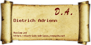 Dietrich Adrienn névjegykártya